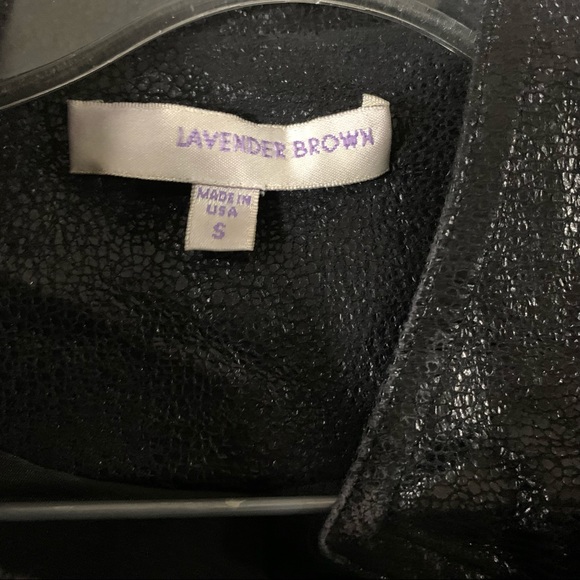 Lavender Brown black Zip up Jacket size small - Picture 3 of 3